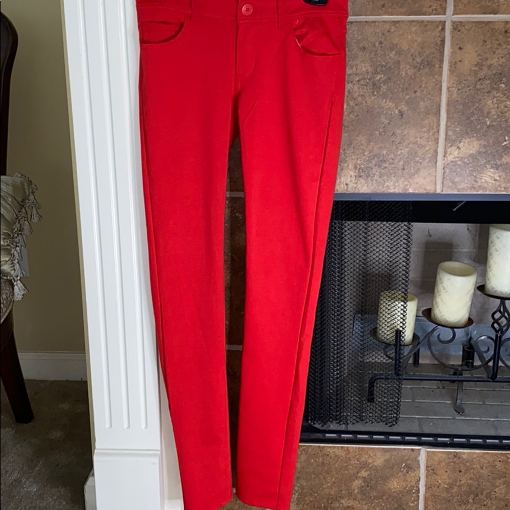 Red  jeggings